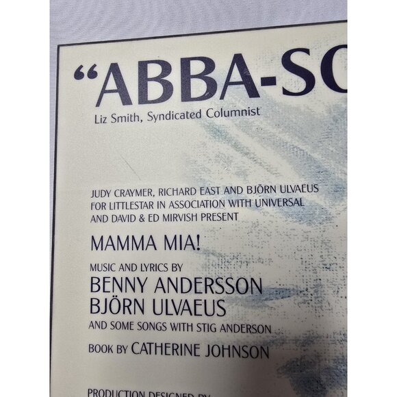 Vintage Mamma Mia THE SMASH HIT MUSICAL Poster Wooden Plaque - Wall Decor - Picture 4 of 11